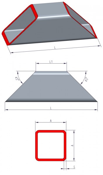 Tôle perforée carrée en inox 8x8mm barre 4mm, bords coupés fermés